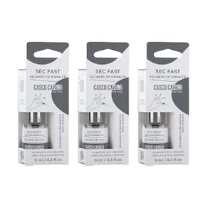 Casco De Cavalo Trop Care Secante Fast 9Ml - Kit Com 3Un