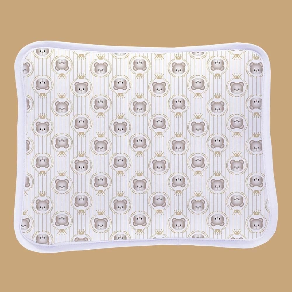 Jogo Lençol Berço Americano Malha 2 Peças Baby Royal Bege