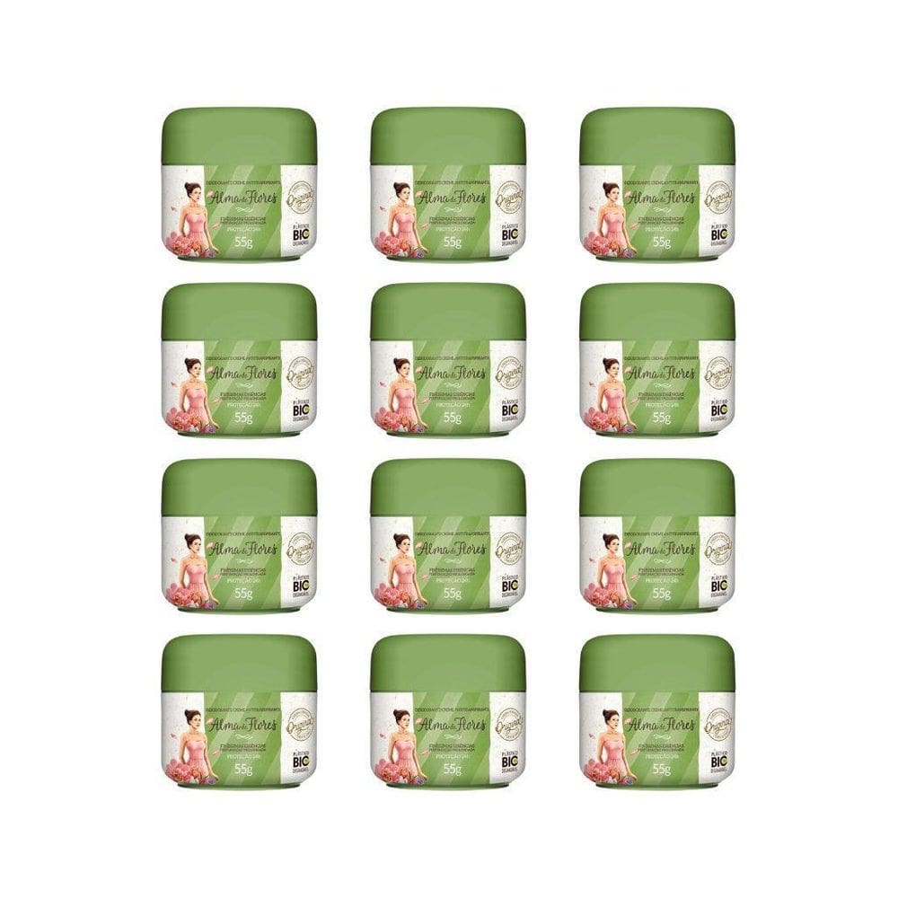 Desodorante Creme Alma De Flores 55G Finissim Essencias-12Un