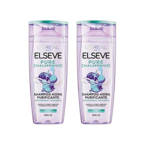 Shampoo Elseve 400Ml Puro Hialuronico - Kit Com 2Un