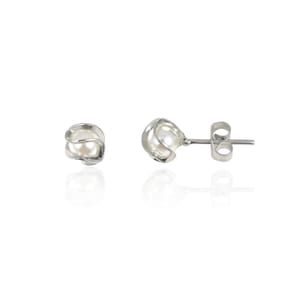 Brinco Feminino de Pérola 5mm Aço Cirúrgico Antialérgico