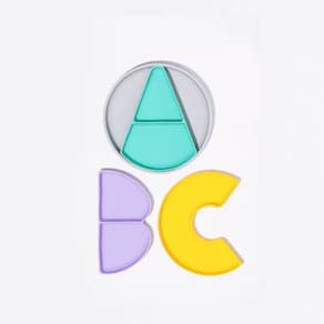 Prato Refeição Infantil Silicone com Divisórias ABC Removivéis- Petit Piá