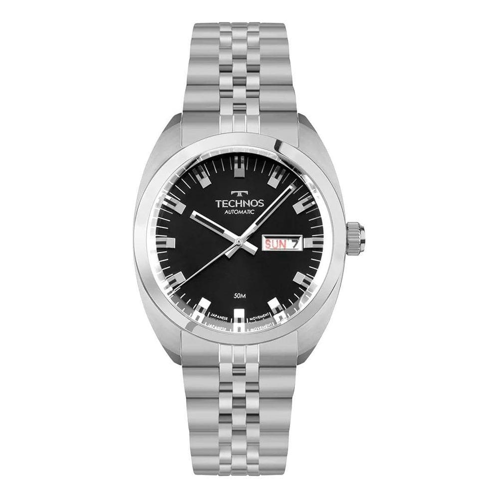 Relógio Technos Masculino Automatico Prata - 8205Oo/1P