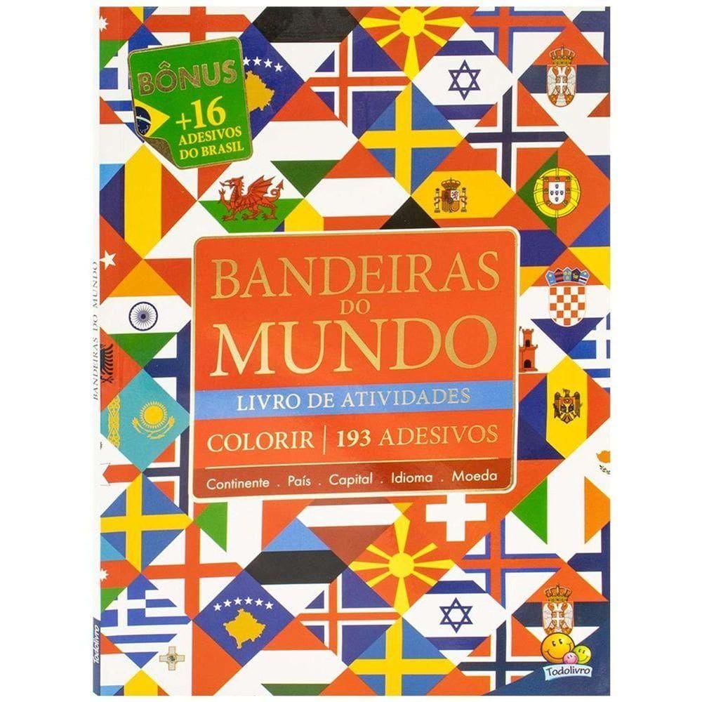 Livro De Atividades Bandeiras Do Mundo
