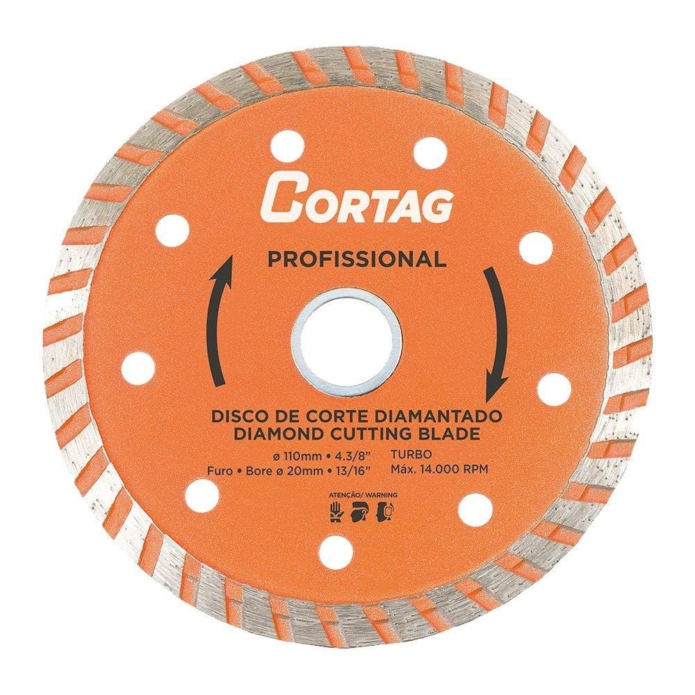 Disco Diamantado Cortag Turbo Profissional 110Mmx20mm