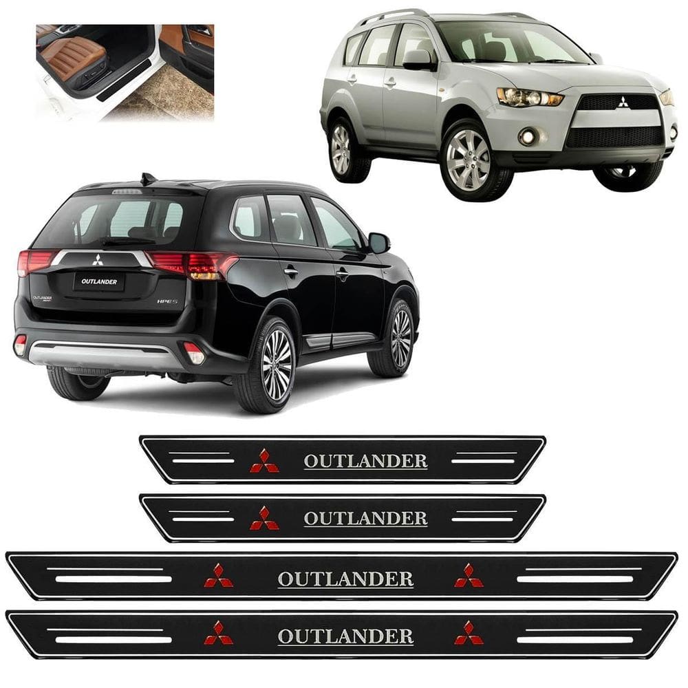 Soleira Porta Platinum Outlander Todos 2008 A 2022 Preto