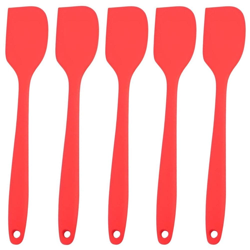 Espatula De Silicone Vermela Grande Kit 05 Un