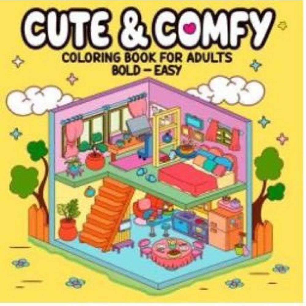 Cute & Comfy Coloring Book For Adults