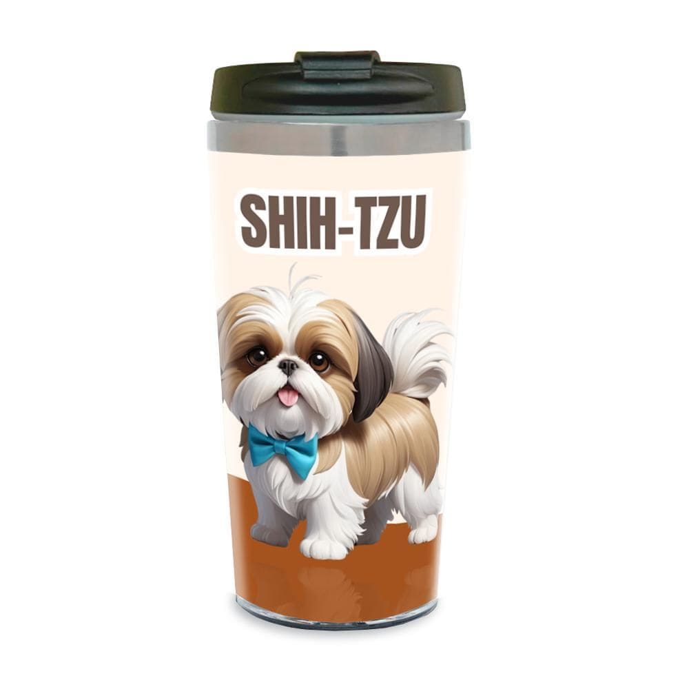 Copo Térmico Pet Lover Shih-Tzu 450 Ml Inox