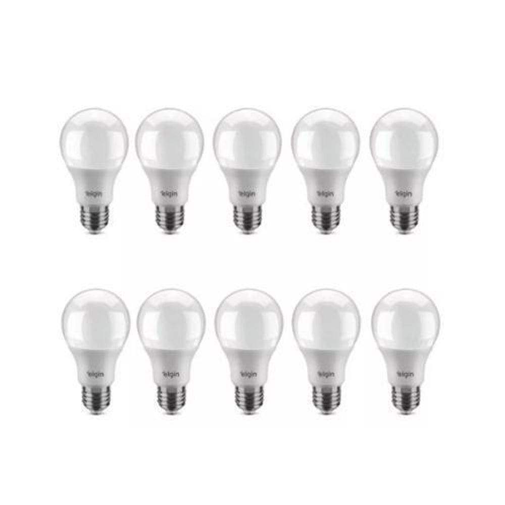 Kit 10 Lâmpada Led 1018 Lúmens 6.500K 12W Branca Fria Bivolt