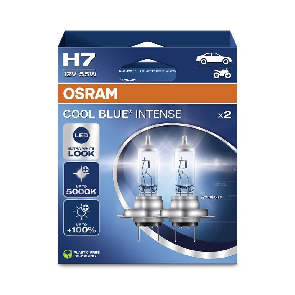 Par Lâmpada Osram Cool Blue Intense H7 5000k 12v 55w