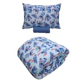 Kit Cama Stitch Completo Com Edredom 3 Peças 100% Algodão