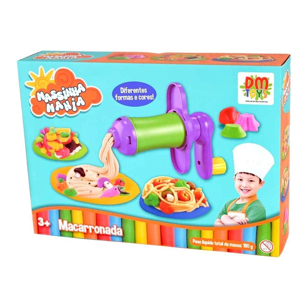 Massinha Modelar Mania Escolar Macarronada Com Acessórios