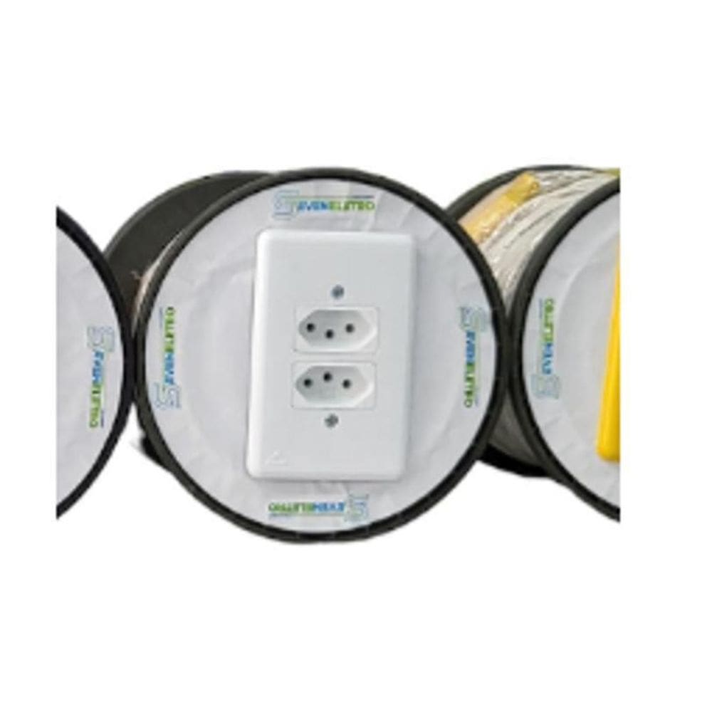 Extensão Elétrica Carretel - 250V 10A - 40 Metros Branco
