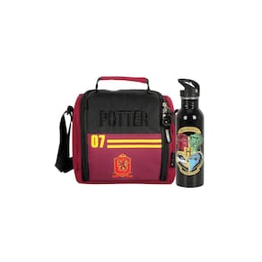 Kit Lancheira Térmica+Garrafa Harry Potter Premium Oficial V