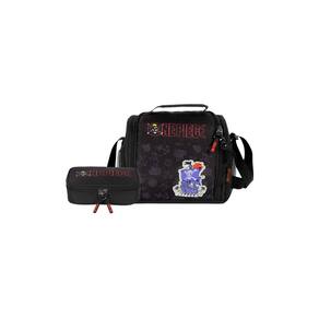 Kit Escolar Lancheira Térmica + Estojo One Piece - Preto
