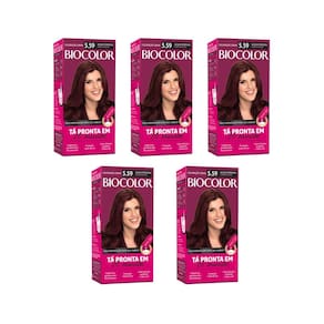 Coloração Biocolor Creme 5.59 Acaju Púrpura Deslumb - 5Un