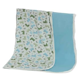 Manta Dupla Face 90X90Cm Malha Estampada Fofossauro