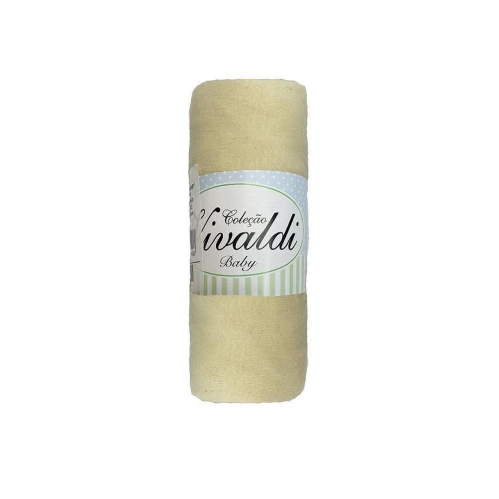 Lençol Berço Padrão Americano De Malha 100% Algodão Amarelo