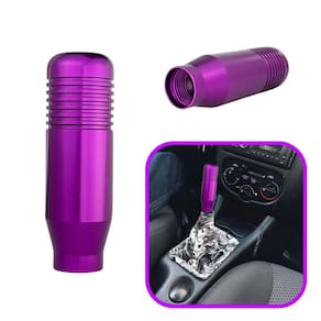 Manopla De Câmbio Esportiva Metal Rosa Universal Ajustável