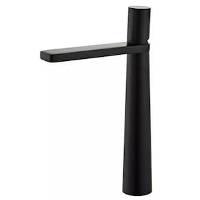 Torneira Misturador Monocomando Lavabo Alta Preta Metal Luxo