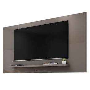 Painel Para TV Suspenso 60 Polegadas 158cm Elda C14 Cinza Perola - Mpozenato