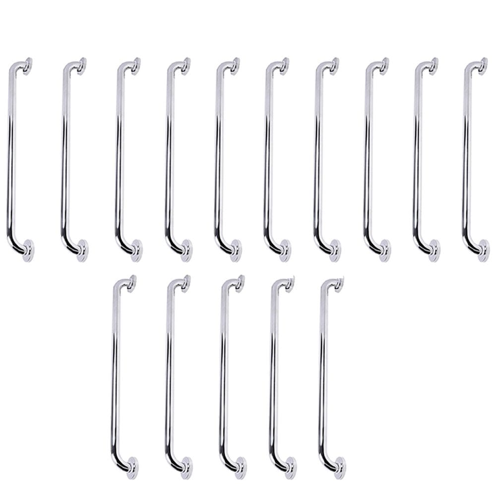 Barra de Apoio 70cm Inox Kit 15 Unidades Idoso Deficiente Acessibilidade Casa Banheiro Box Segurança Suporte Resistente