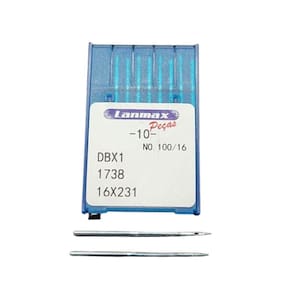 Agulha Cabo Fino Dbx1 Para Maquina De Costura Reta Industrial Numero 16