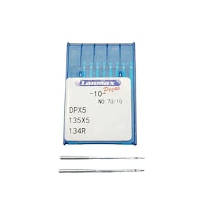 Agulha Cabo Grosso Dpx5 Para Maquina De Costura Reta Industrial Numero 10
