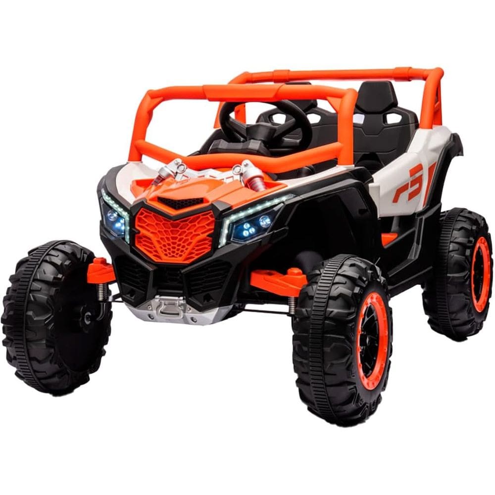 Quadriciclo UTV R3 Carro Elétrico Infantil Controle Remoto 12V Laranja