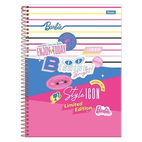 Caderno Univ 1 Matéria 80Fls Barbie Style Icon Foroni