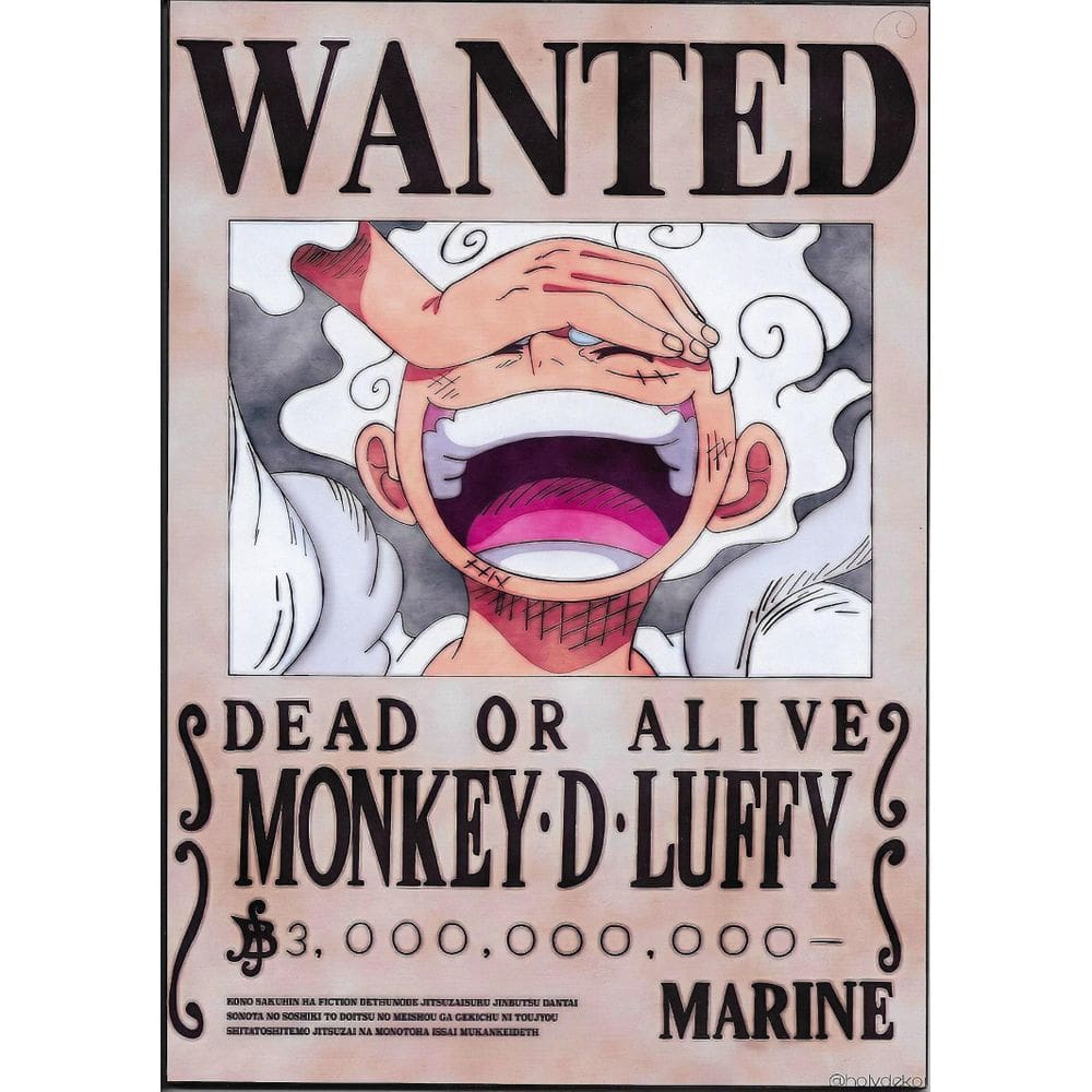 Quadro Dead Or Alive Monkey D. Luffy Marine-No