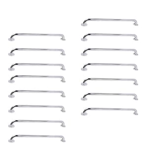 Barra de Apoio Inox 70cm Kit 15 Unidades Acessibilidade Idoso Cadeirante Banheiro Box Segurança Corredor Suporte Corrimao Proteçao