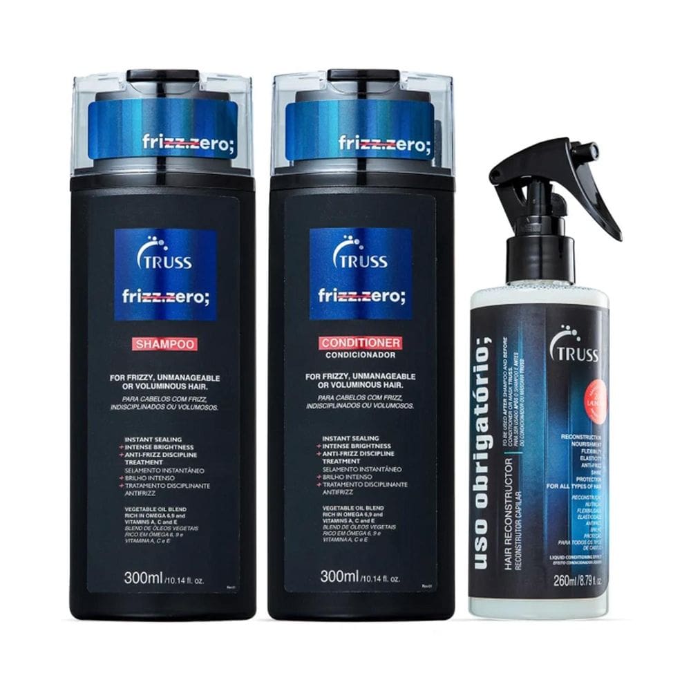 Kit Truss Shampoo Condicionador Frizz Zero + Uso Obrigatório