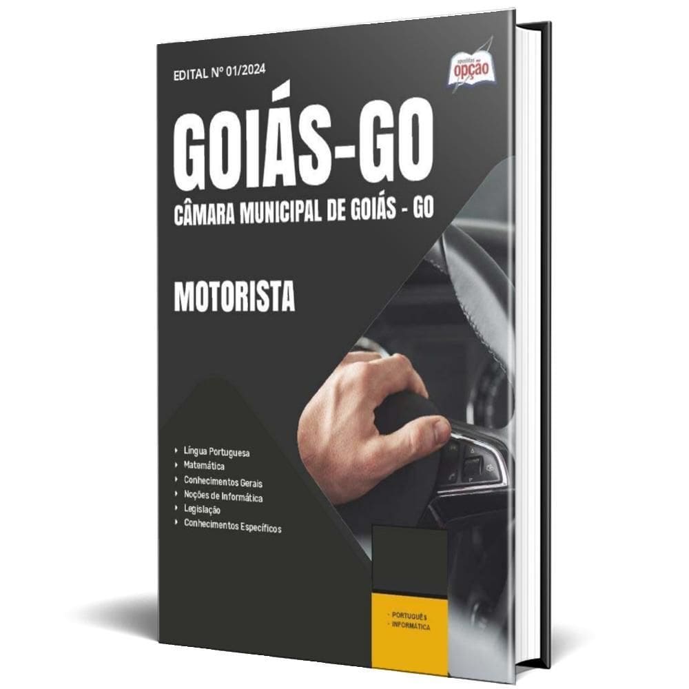 Apostila Câmara De Goiás Go 2025 - Motorista