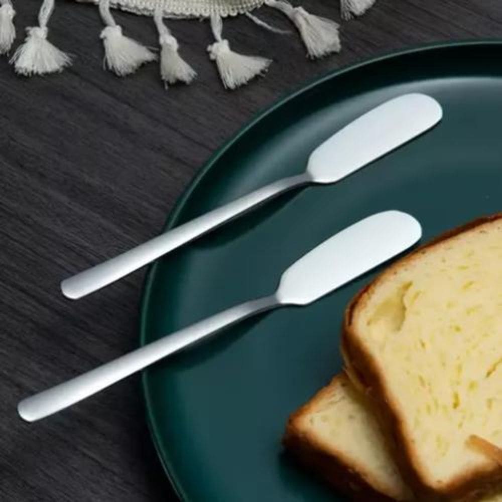 Espátula Patê Manteiga De Inox Premium Com 3 Unidades 15,2Cm