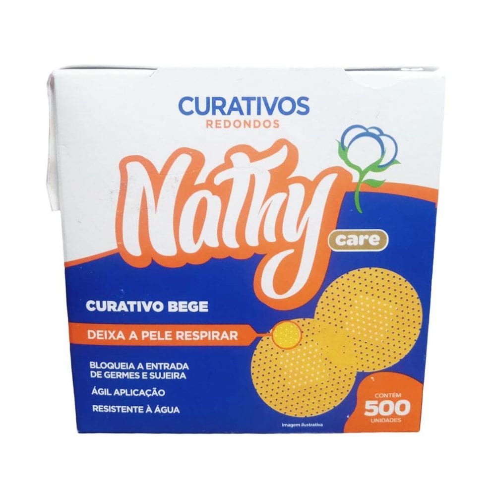 Curativos Redondos Cor Bege Pequenos Ferimentos 500 Unidades