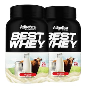 2 Suplemento Best Whey Isolado Hidro  900G Atlhetica