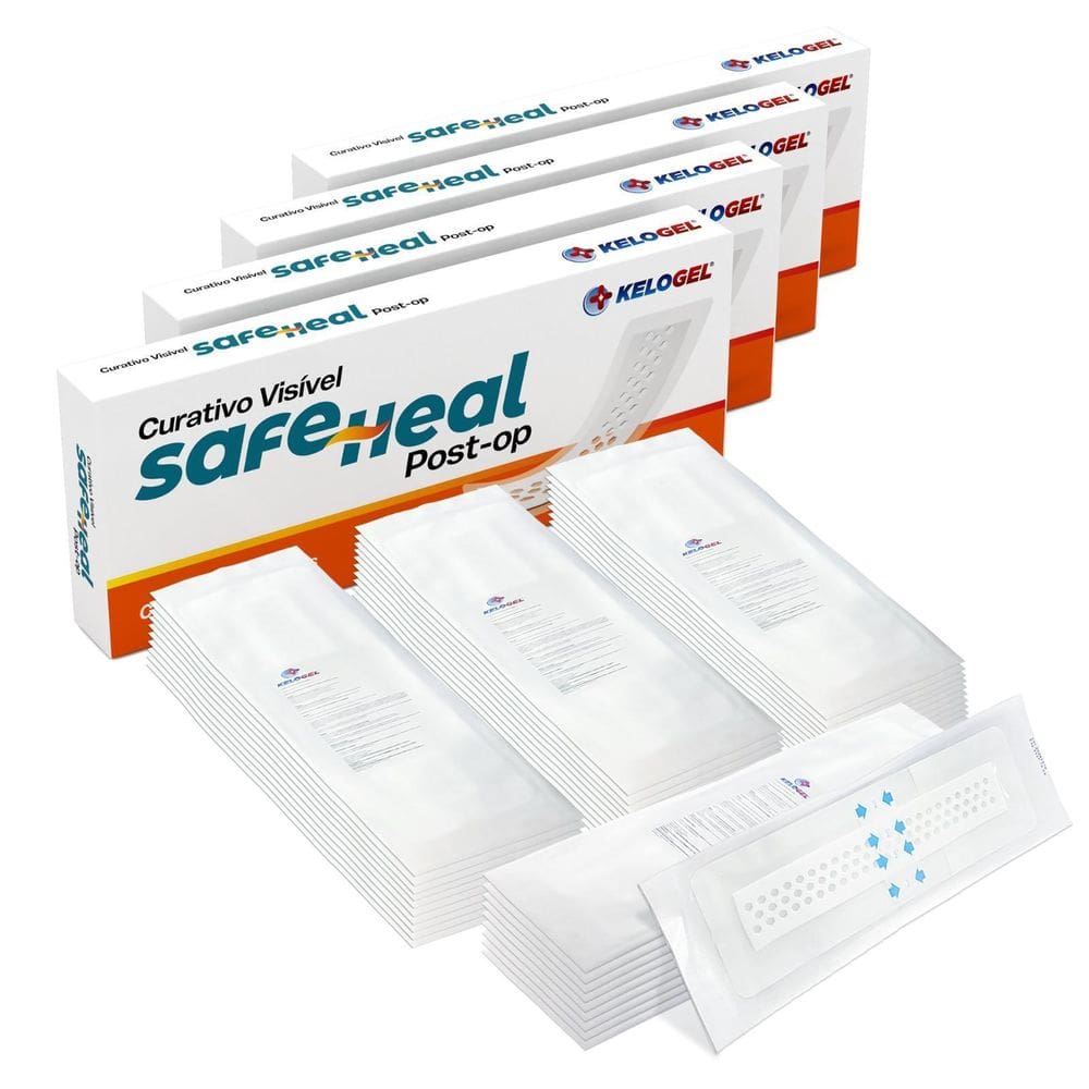 Curativo Visível Safe Heal Post-Op 10X30  5X25  40Un Kelogel