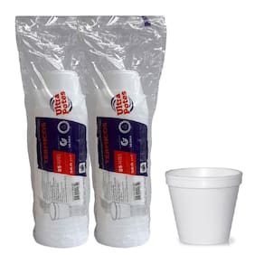 Pote Térmico De Isopor 360Ml Descartável C/50 Caldo Sorvete