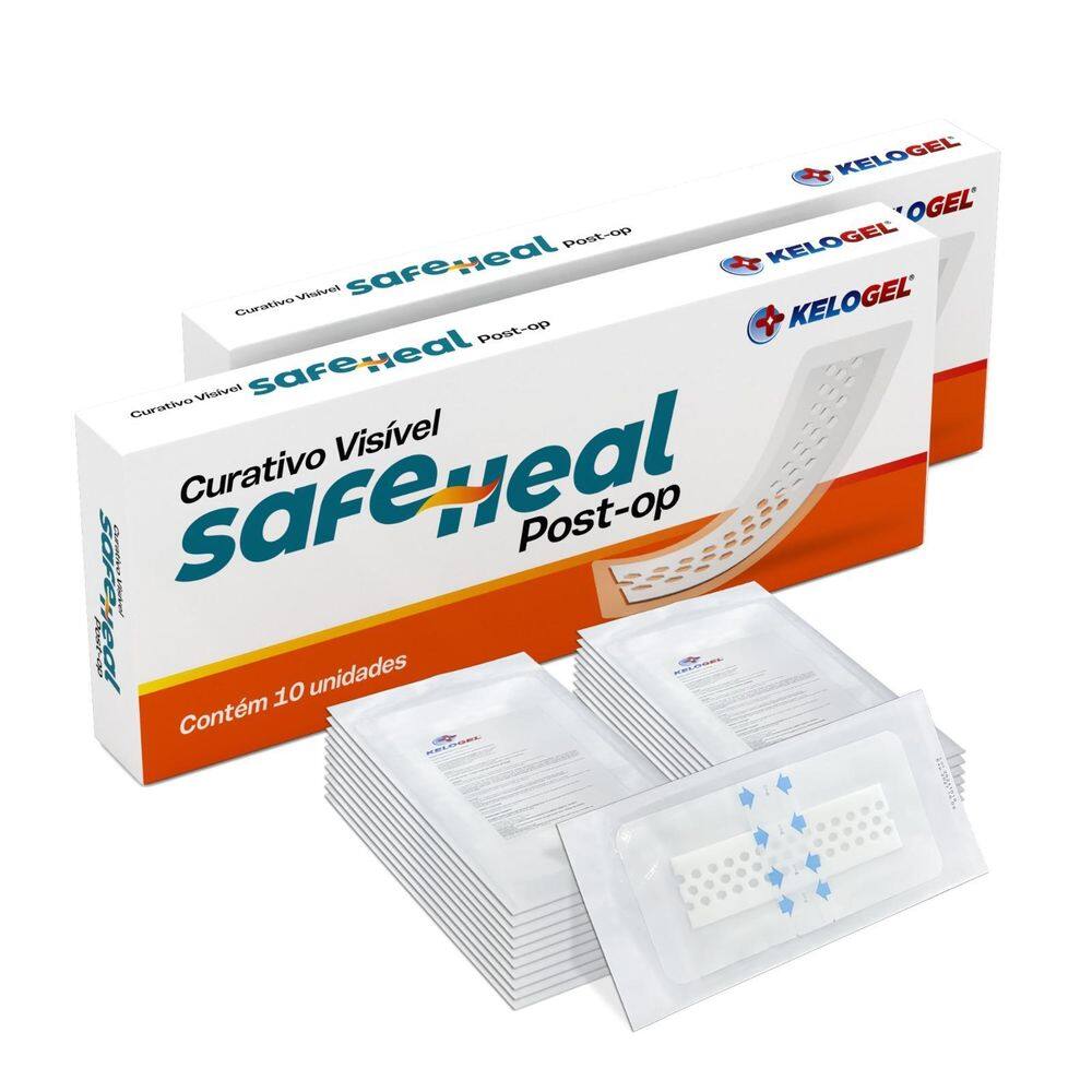 Curativo Visível Safe Heal Post-Op 10X20  5X15  20Un Kelogel