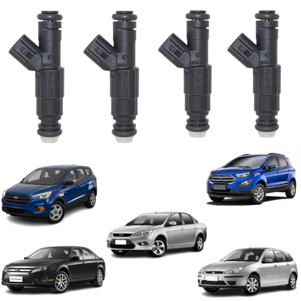 4 Bico Injetor Focus Ecosport Escape Fusion Bosch 0280158162