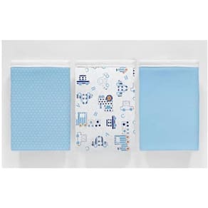 Kit 3 Pçs Fronha Para Bebê 30X40 100% Algodão Baby Movel