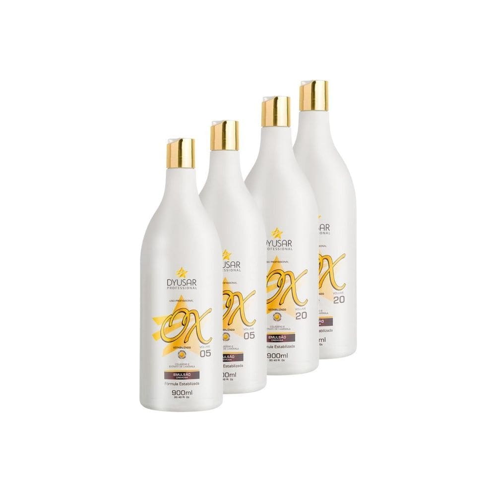 Kit Oxidante Profissional 2 Ox De 5 E 2 Ox 20 Água Oxigenada