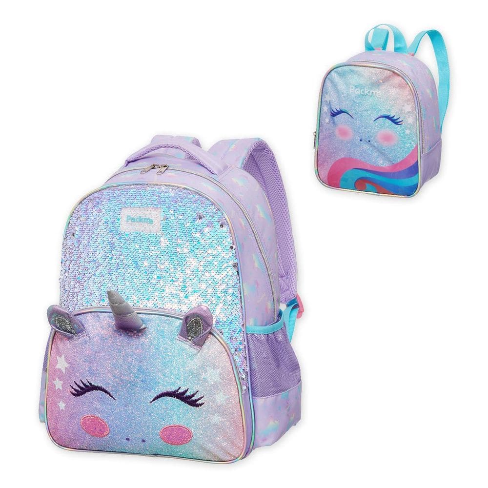 Kit Mochila E Estojo Escolar Infantil Coleção Pack Me Pacifi