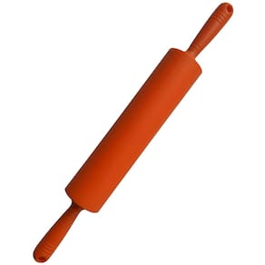 Rolo Abridor De Massa 40 Cm Silicone Antiaderente Terracota