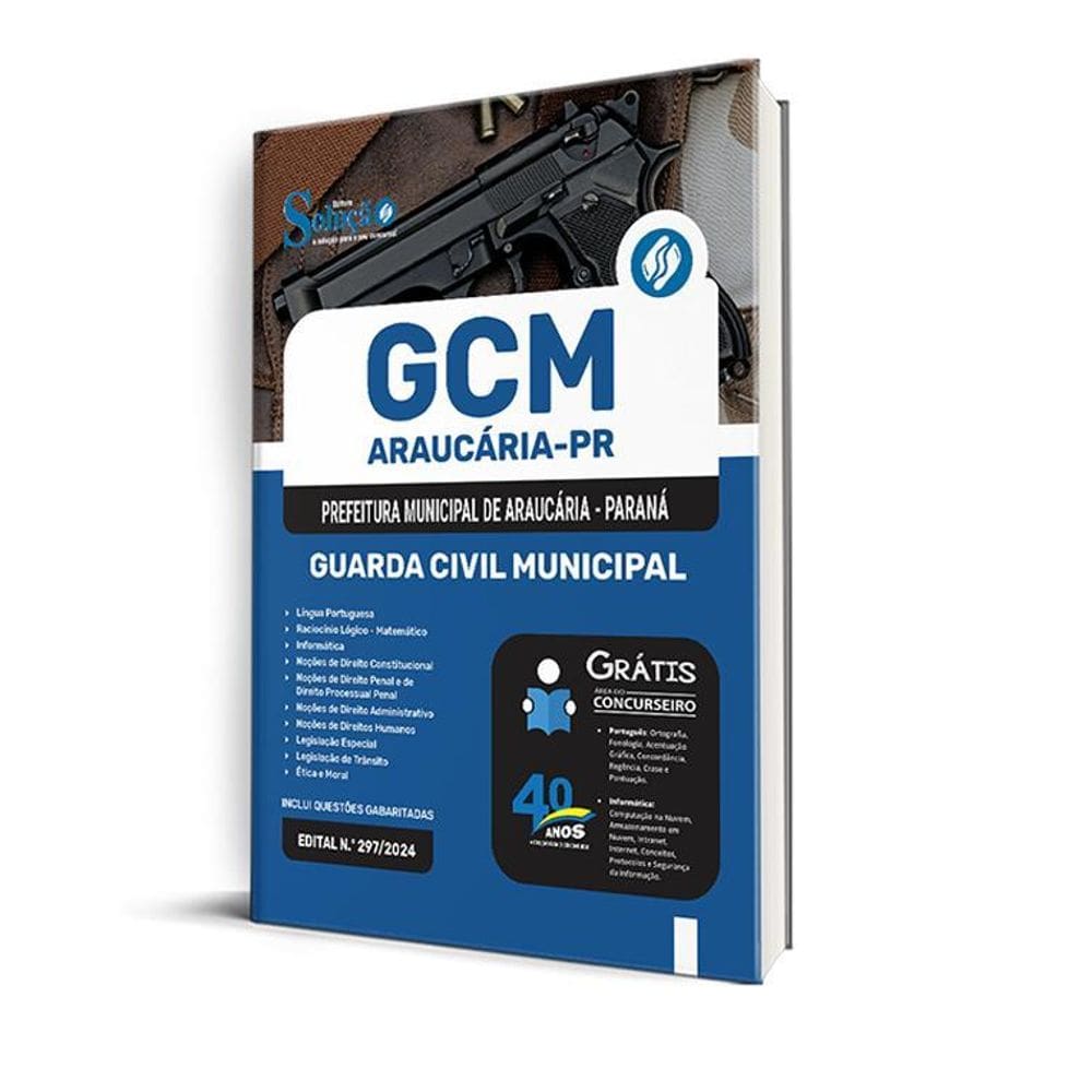 Apostila Prefeitura Araucária Pr 2025 Guarda Civil Municipal