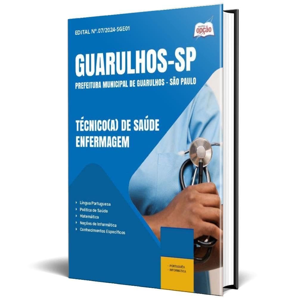 Apostila Prefeitura Guarulhos Sp 2024 TécnicoA Saúde