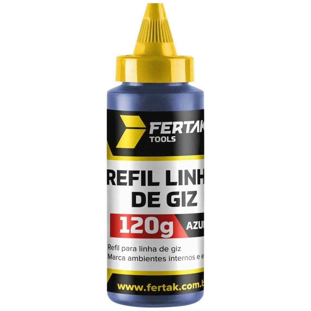 Refil Linha Giz 120G Azul Gesseiro Marcação Nível