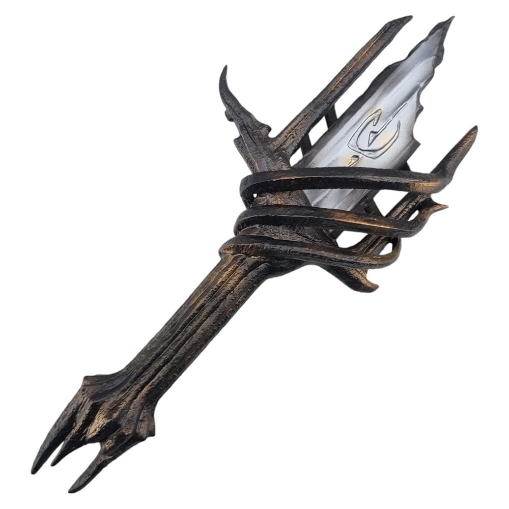 Espada Quebrada De Metal Sauron Anéis Do Poder Com Suporte